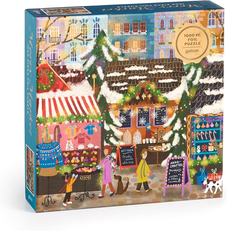 Galison Merry Market – 1000 Piece Foil Joy Laforme Jigsaw Puzzle Galison Merry Market – 1000 Piece Foil Joy Laforme Jigsaw Puzzle
